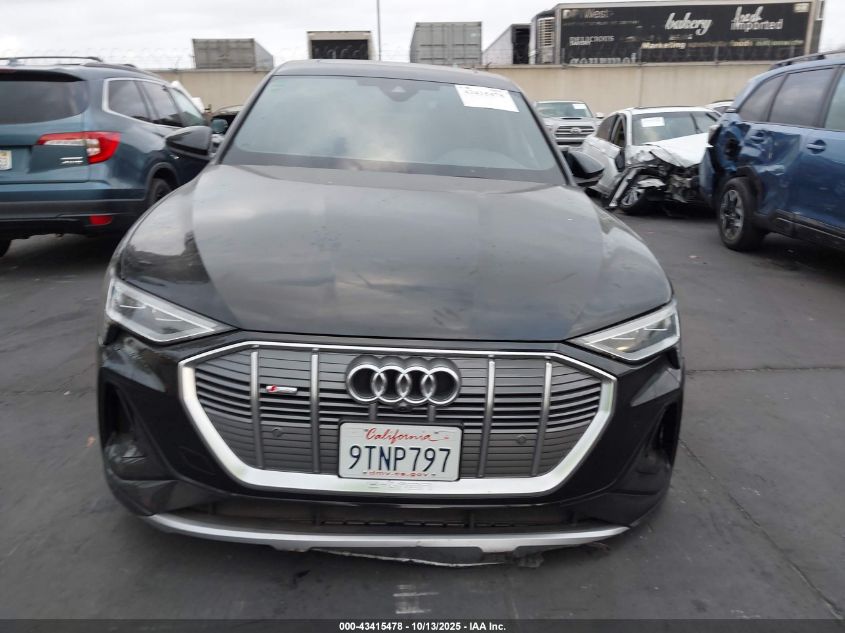 2023 Audi E-Tron Sportback Premium Plus S Line Quattro VIN: WA12AAGE7PB000521 Lot: 43415478