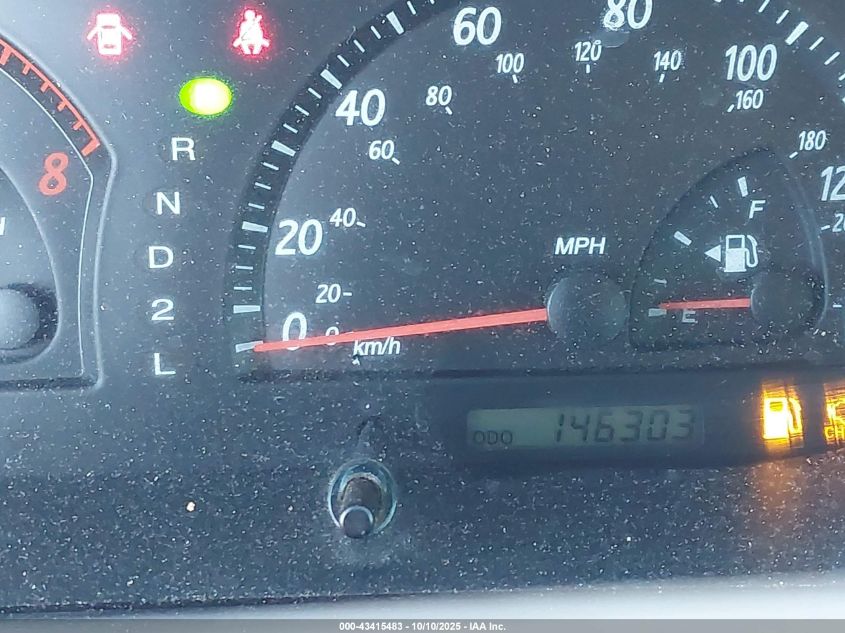 2002 Toyota Camry Le VIN: 4T1BE32K02U563874 Lot: 43415483