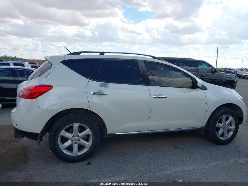 2009 Nissan Murano S VIN: JN8AZ18W09W102437 Lot: 43415492