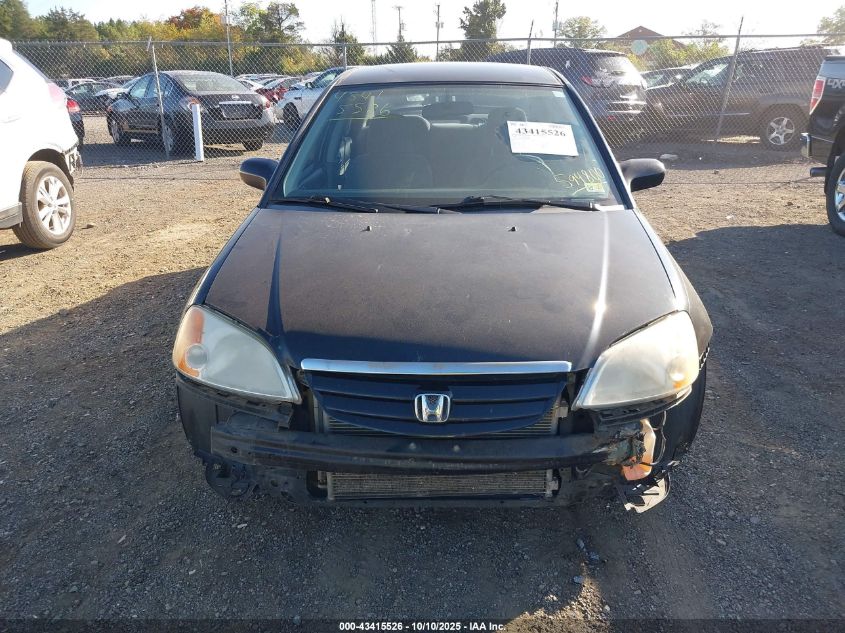 2002 Honda Civic Lx VIN: 2HGES16562H594800 Lot: 43415526