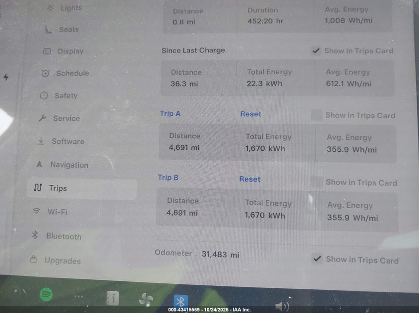 2024 Tesla Model Y Long Range Dual Motor All-Wheel Drive VIN: 7SAYGDEE3RA307154 Lot: 43415559