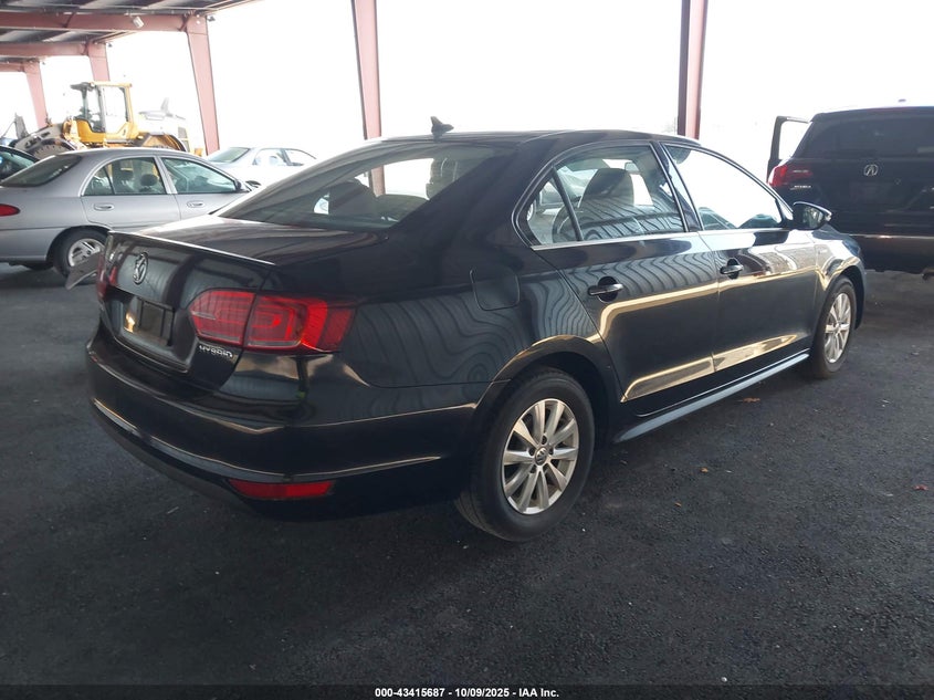 2014 VOLKSWAGEN JETTA HYBRID SE 3VW637AJ0EM233590