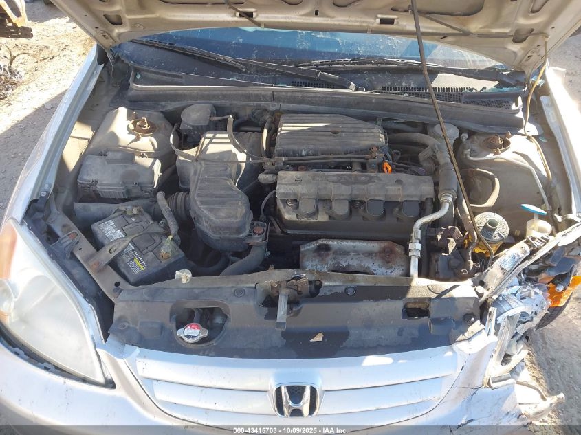 2001 Honda Civic Lx VIN: 1HGES16541L022982 Lot: 43415703