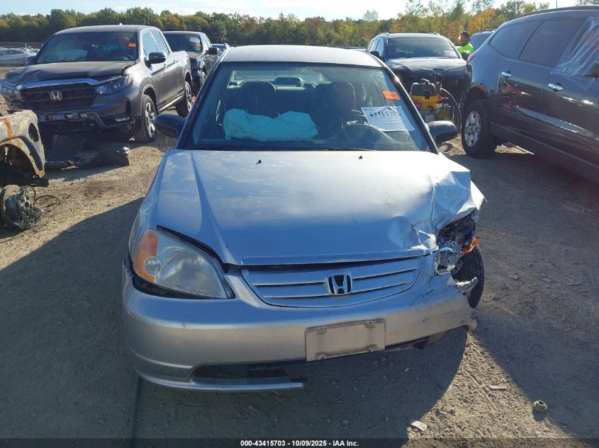 2001 Honda Civic Lx VIN: 1HGES16541L022982 Lot: 43415703