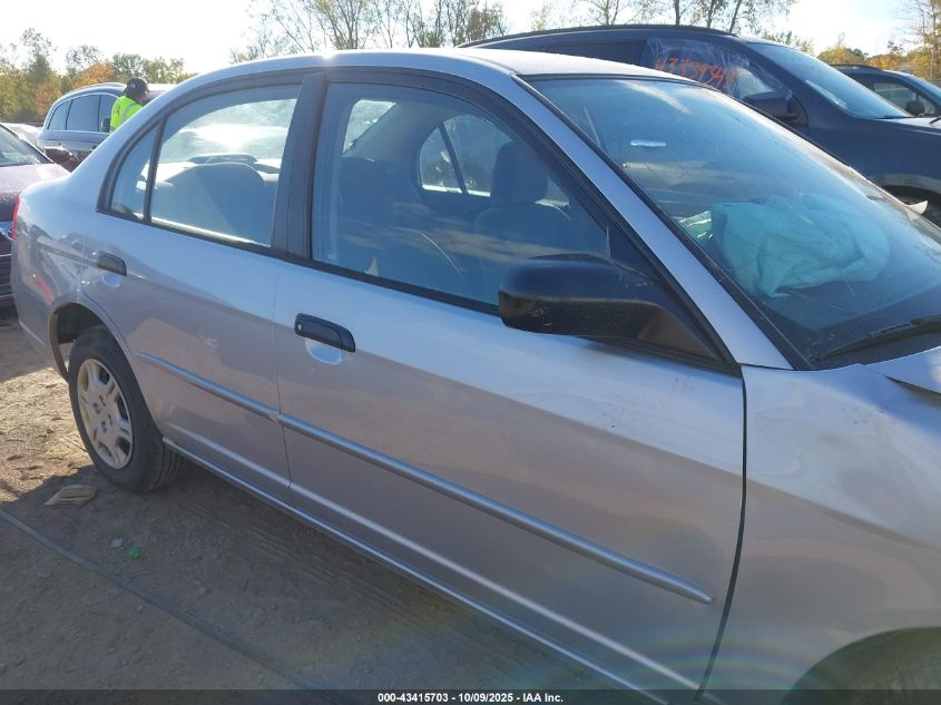 2001 Honda Civic Lx VIN: 1HGES16541L022982 Lot: 43415703