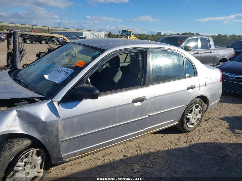 2001 Honda Civic Lx VIN: 1HGES16541L022982 Lot: 43415703