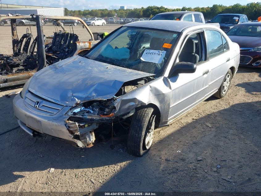 2001 Honda Civic Lx VIN: 1HGES16541L022982 Lot: 43415703