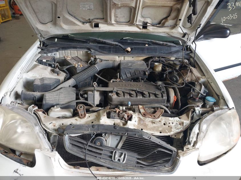 1998 Honda Civic Lx VIN: 2HGEJ6574WH623722 Lot: 43415770