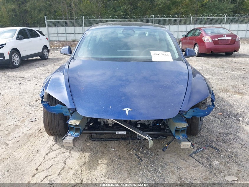 2025 Tesla Model 3 Long Range All-Wheel Drive VIN: 5YJ3E1EB6SF916023 Lot: 43415865