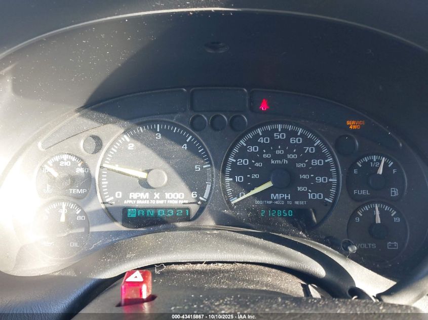 2000 Chevrolet Blazer Lt VIN: 1GNDT13W5Y2245883 Lot: 43415867