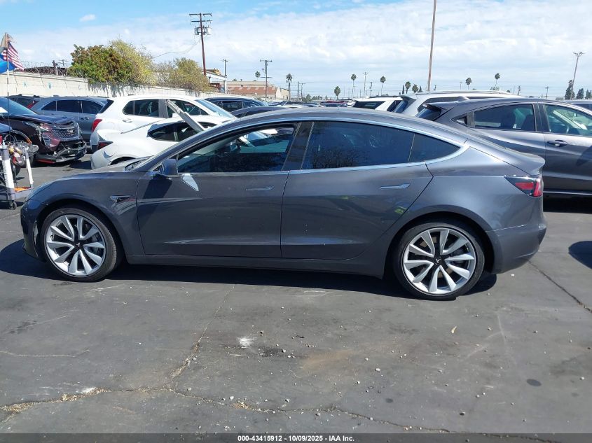 2018 Tesla Model 3 Long Range/Mid Range VIN: 5YJ3E1EAXJF035654 Lot: 43415912