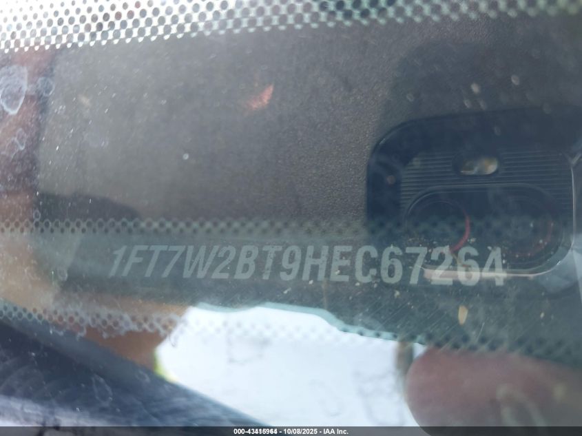 2017 Ford F-250 Xlt VIN: 1FT7W2BT9HEC67264 Lot: 43415964