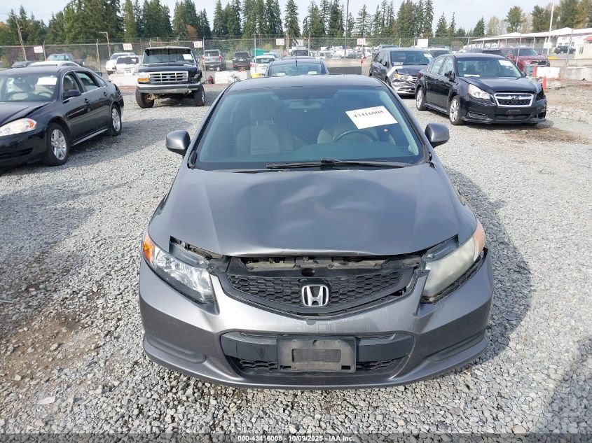 2012 Honda Civic Lx VIN: 2HGFG3B5XCH550744 Lot: 43416008