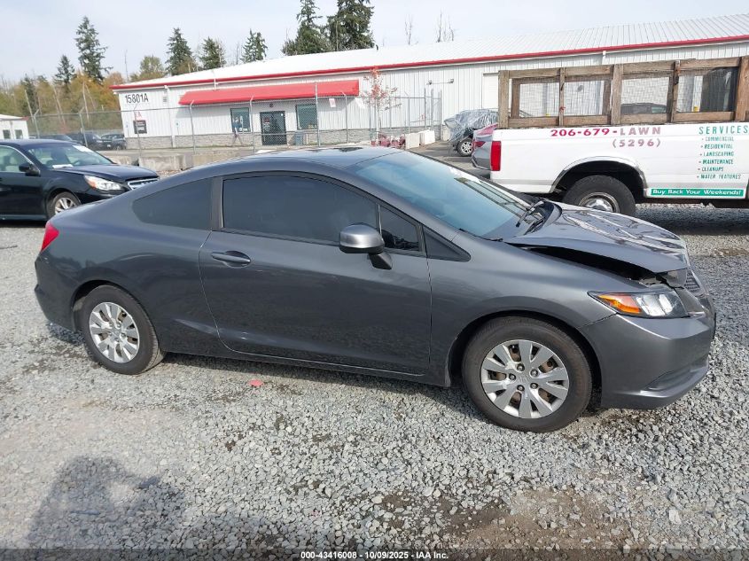 2012 Honda Civic Lx VIN: 2HGFG3B5XCH550744 Lot: 43416008