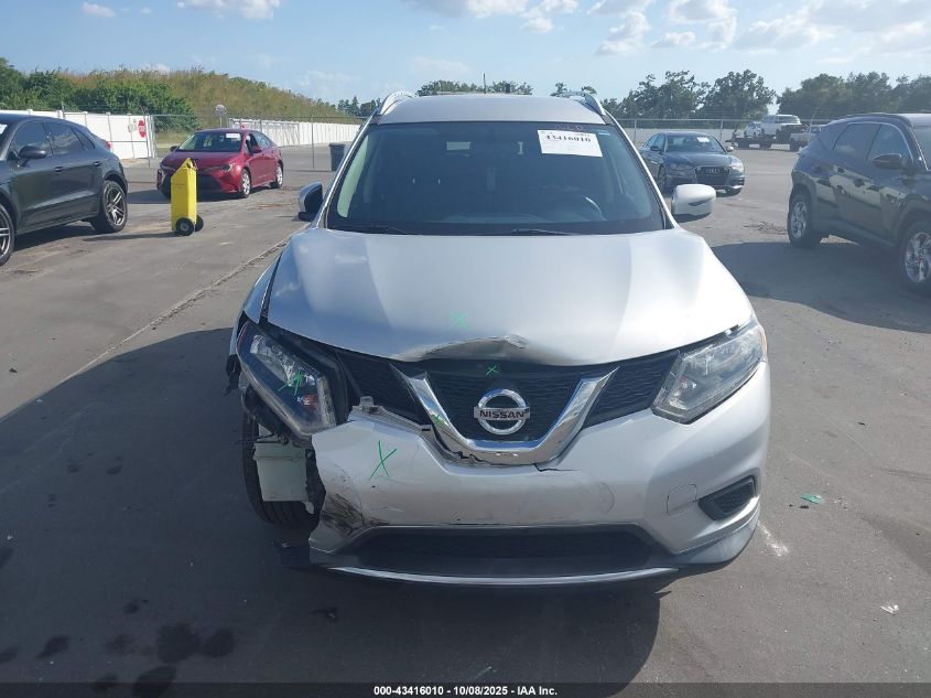 2016 Nissan Rogue S VIN: KNMAT2MT0GP725630 Lot: 43416010