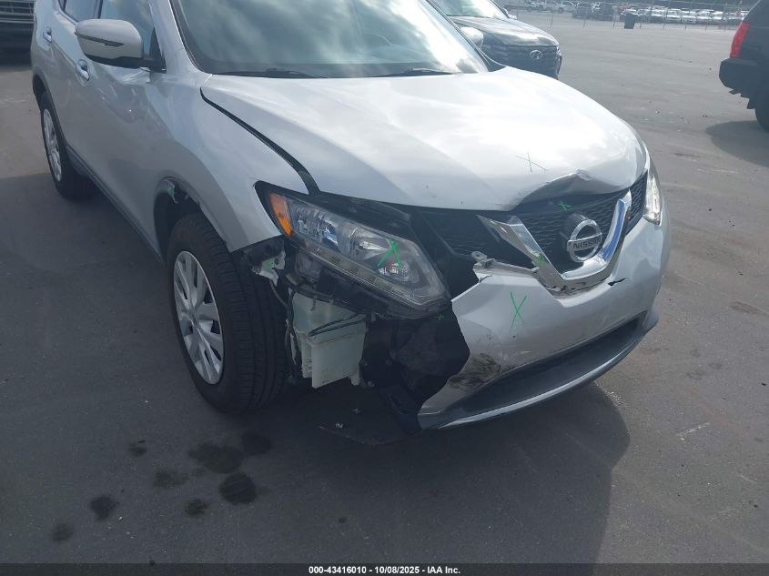 2016 Nissan Rogue S VIN: KNMAT2MT0GP725630 Lot: 43416010