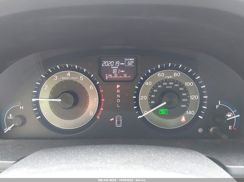 2012 Honda Odyssey Ex-L VIN: 5FNRL5H60CB110265 Lot: 43416029