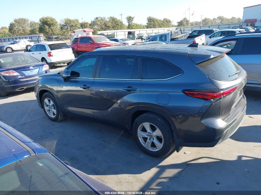 2023 Toyota Highlander Le VIN: 5TDKDRBH2PS019712 Lot: 43416048