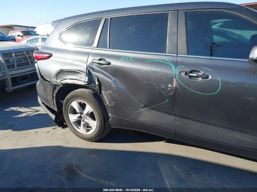 2023 Toyota Highlander Le VIN: 5TDKDRBH2PS019712 Lot: 43416048