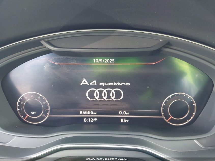 2017 Audi A4 2.0T Premium VIN: WAUENAF46HN038111 Lot: 43416067