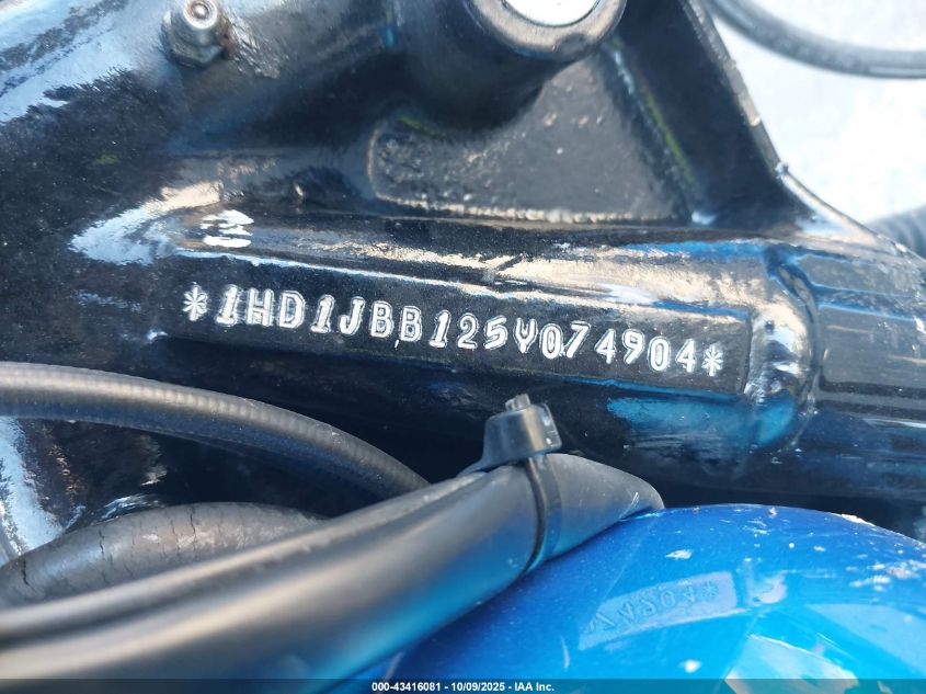 2005 Harley-Davidson Fxstdi VIN: 1HD1JBB125Y074904 Lot: 43416081