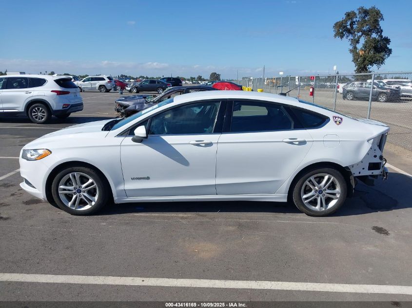 2018 Ford Fusion Hybrid Se VIN: 3FA6P0LUXJR205210 Lot: 43416169