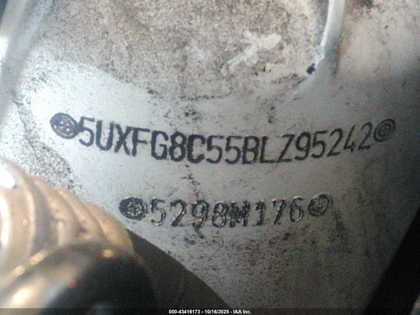 2011 BMW X6 xDrive50I VIN: 5UXFG8C55BLZ95242 Lot: 43416173