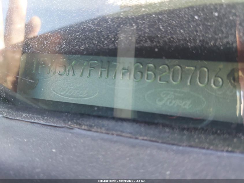 2017 Ford Explorer Limited VIN: 1FM5K7FH7HGB20706 Lot: 43416295
