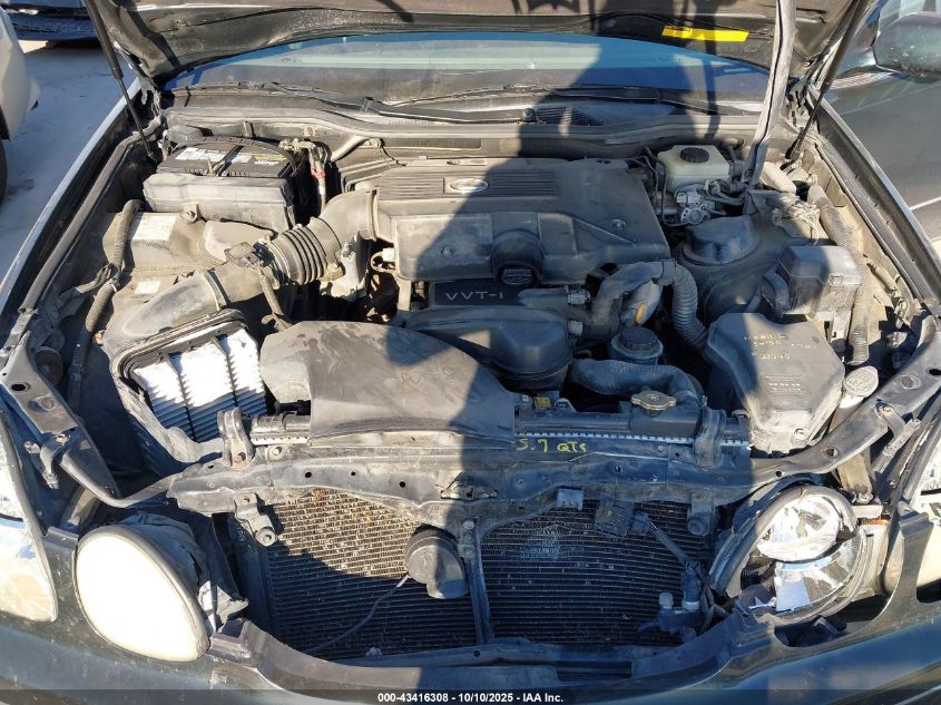 2002 Lexus Gs 300 VIN: JT8BD69S320162078 Lot: 43416308