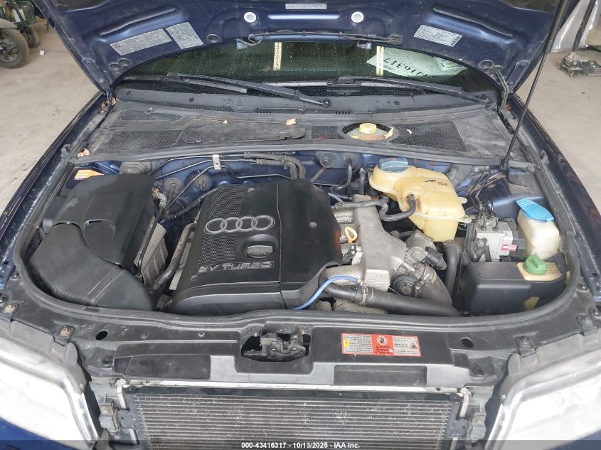 1999 Audi A4 1.8 T VIN: WAUCB28D2XA318441 Lot: 43416317
