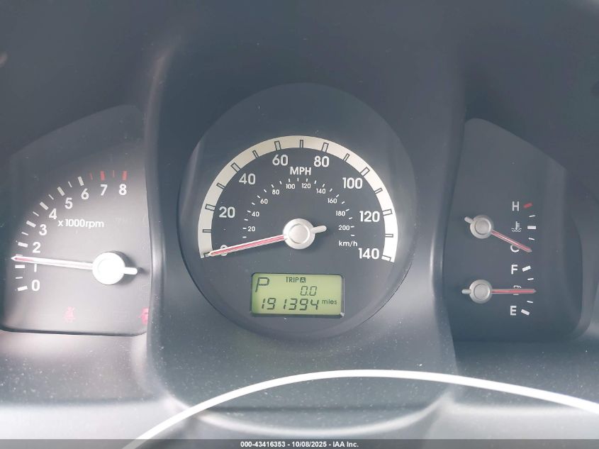 2007 Kia Sportage Lx VIN: KNDJF724177300126 Lot: 43416353