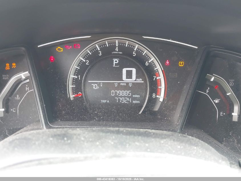 2017 Honda Civic Lx VIN: 2HGFC2F54HH574044 Lot: 43416363