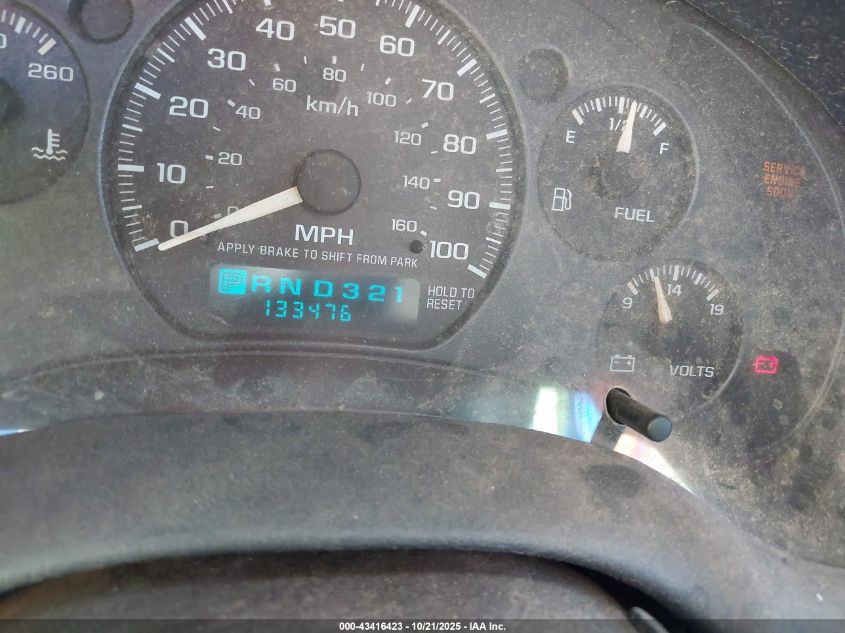 2003 Chevrolet S-10 VIN: 1GCCS14H738110062 Lot: 43416423