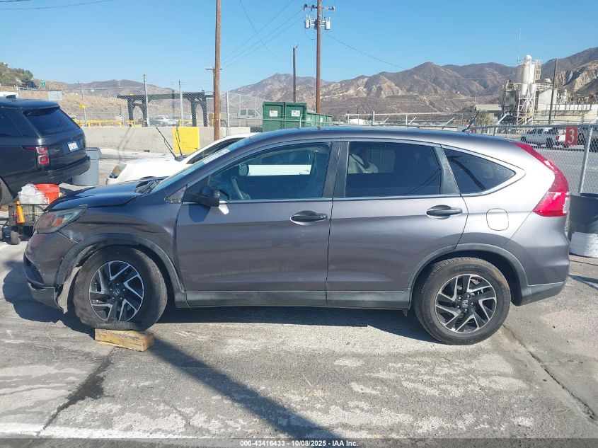 2016 Honda Cr-V Se VIN: 2HKRM3H46GH545802 Lot: 43416433