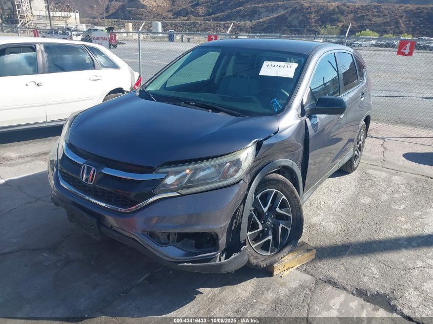 2016 Honda Cr-V Se VIN: 2HKRM3H46GH545802 Lot: 43416433