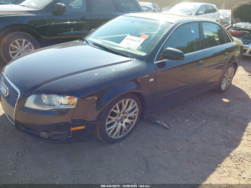 2006 Audi A4 2.0T VIN: WAUDF78E16A225830 Lot: 43416479