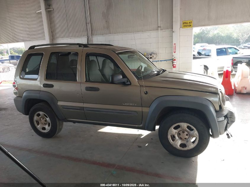 2004 Jeep Liberty Sport VIN: 1J4GK48K04W285611 Lot: 43416511