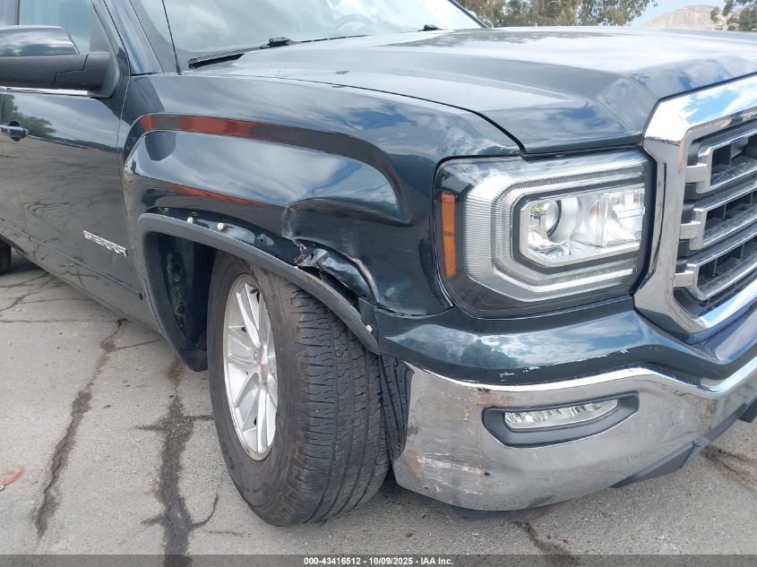 2017 GMC Sierra 1500 Sle VIN: 1GTR1MEC0HZ180876 Lot: 43416512