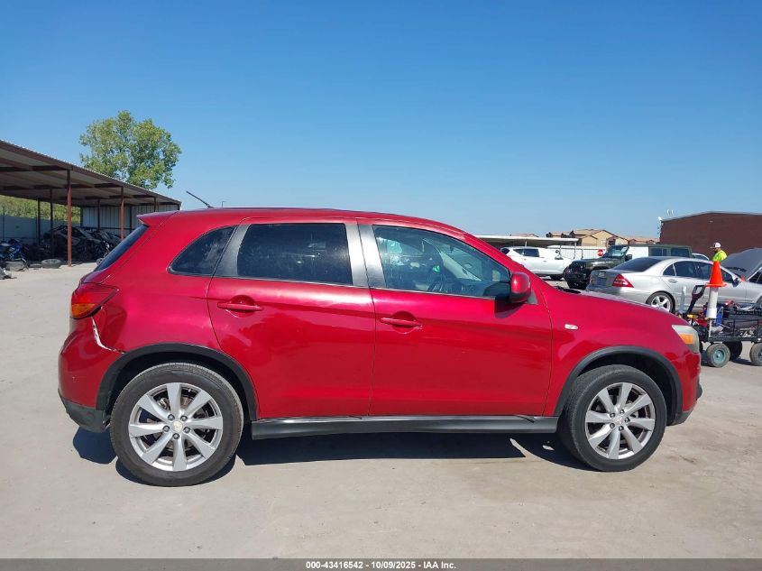 2014 Mitsubishi Outlander Sport Es VIN: 4A4AP3AU7EE015262 Lot: 43416542