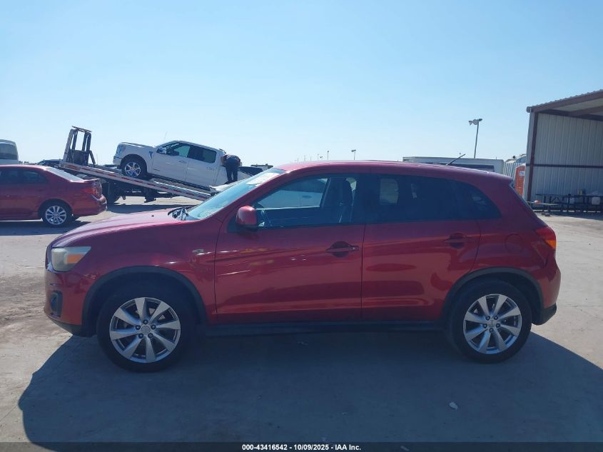 2014 Mitsubishi Outlander Sport Es VIN: 4A4AP3AU7EE015262 Lot: 43416542