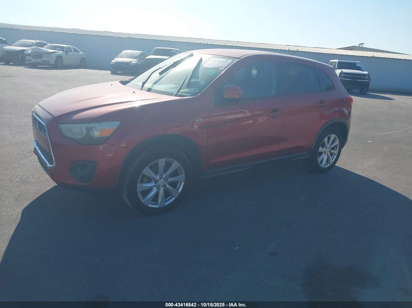Vin: 4a4ap3au7ee015262, lot: 43911359, mitsubishi outlander sport es 20142