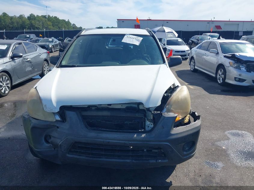 2005 Honda Cr-V Lx VIN: JHLRD68575C005963 Lot: 43416556