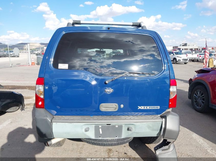 2001 Nissan Xterra Xe-V6 VIN: 5N1ED28T81C527817 Lot: 43416713
