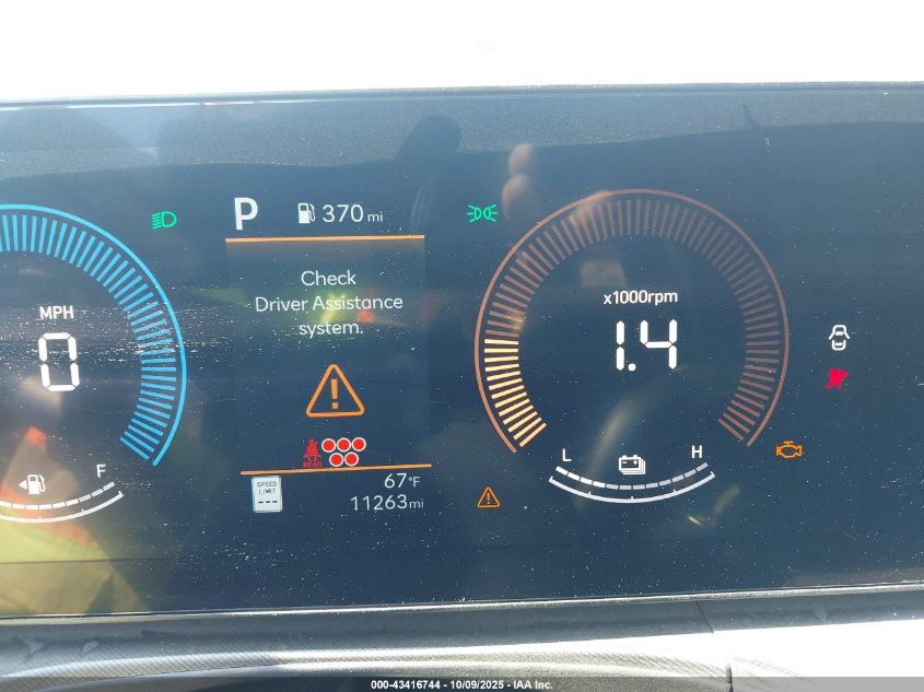 2025 Hyundai Santa Fe Hybrid Sel VIN: 5NMP2DG12SH042560 Lot: 43416744