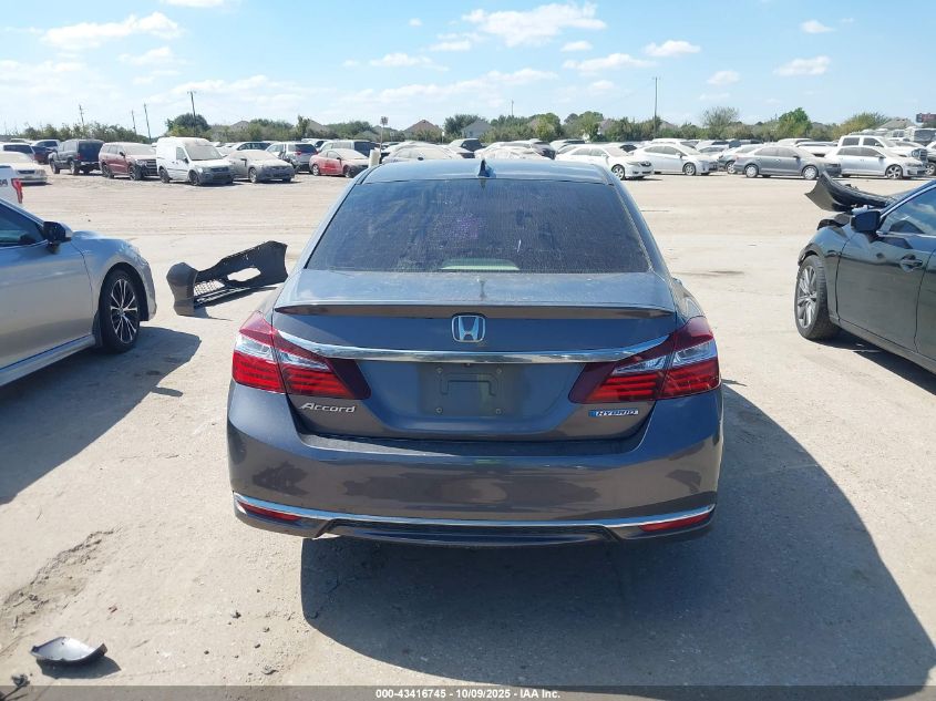 2017 Honda Accord Hybrid Ex-L VIN: JHMCR6F53HC010118 Lot: 43416745