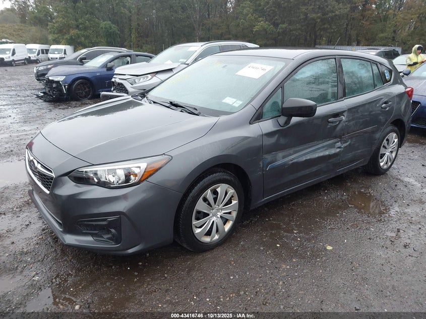 2018 Subaru Impreza 2.0 2.0i Grey Lot 111043416746 Vin 4S3GTAA65J3708355