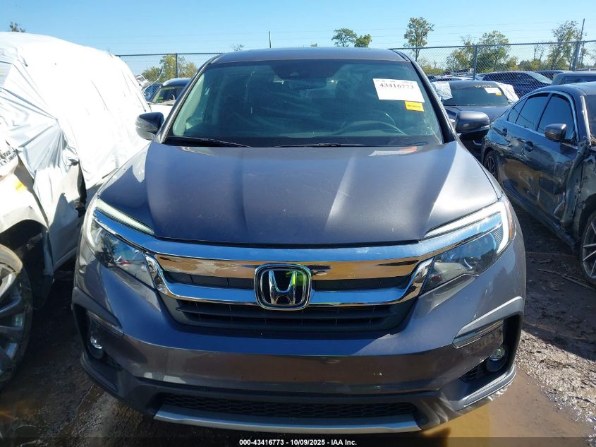 2021 Honda Pilot Awd Ex-L VIN: 5FNYF6H5XMB100117 Lot: 43416773