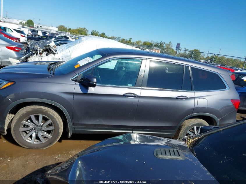 2021 Honda Pilot Awd Ex-L VIN: 5FNYF6H5XMB100117 Lot: 43416773