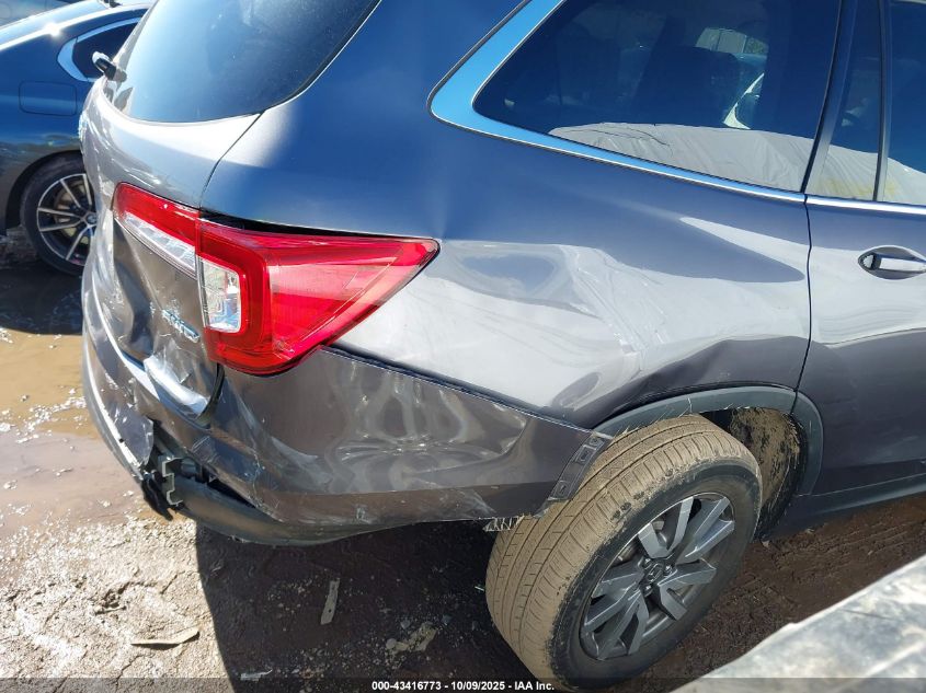 2021 Honda Pilot Awd Ex-L VIN: 5FNYF6H5XMB100117 Lot: 43416773