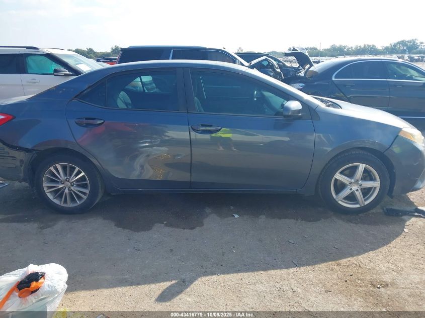 2014 Toyota Corolla Le Plus VIN: 2T1BURHE0EC098140 Lot: 43416779